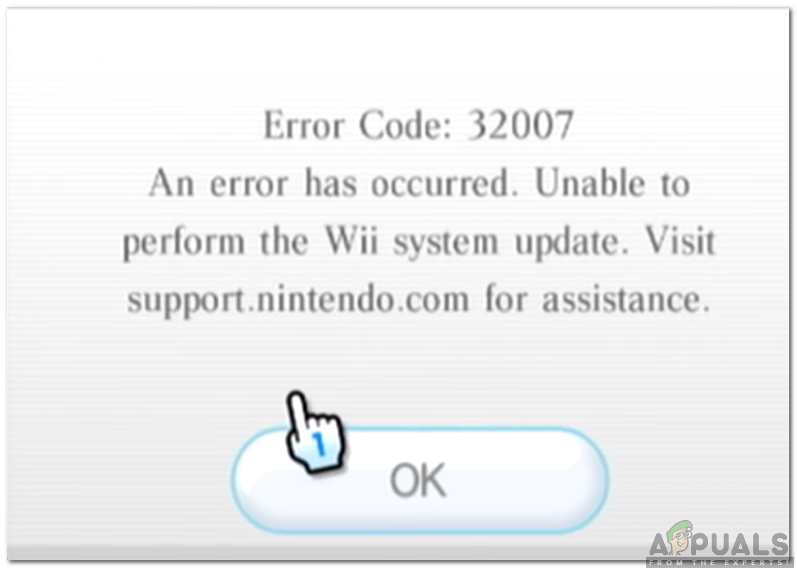 Sådan løses 'Fejlkode 32007' på Wii?