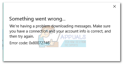 Ayusin: Code ng Error 0x80072746 sa Windows 10