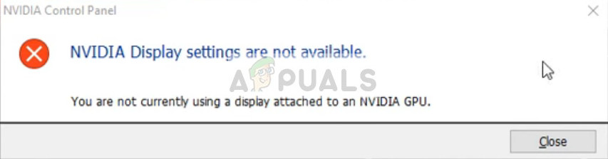 Ayusin: Ang Mga setting ng Display ng NVIDIA ay Hindi Magagamit