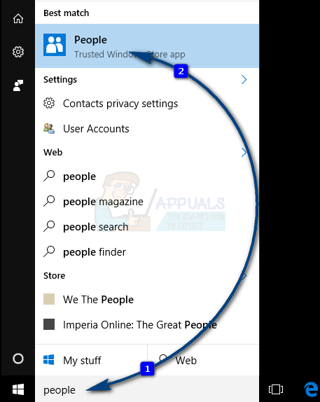 Névjegyek importálása a Windows 10 címjegyzékbe / People App