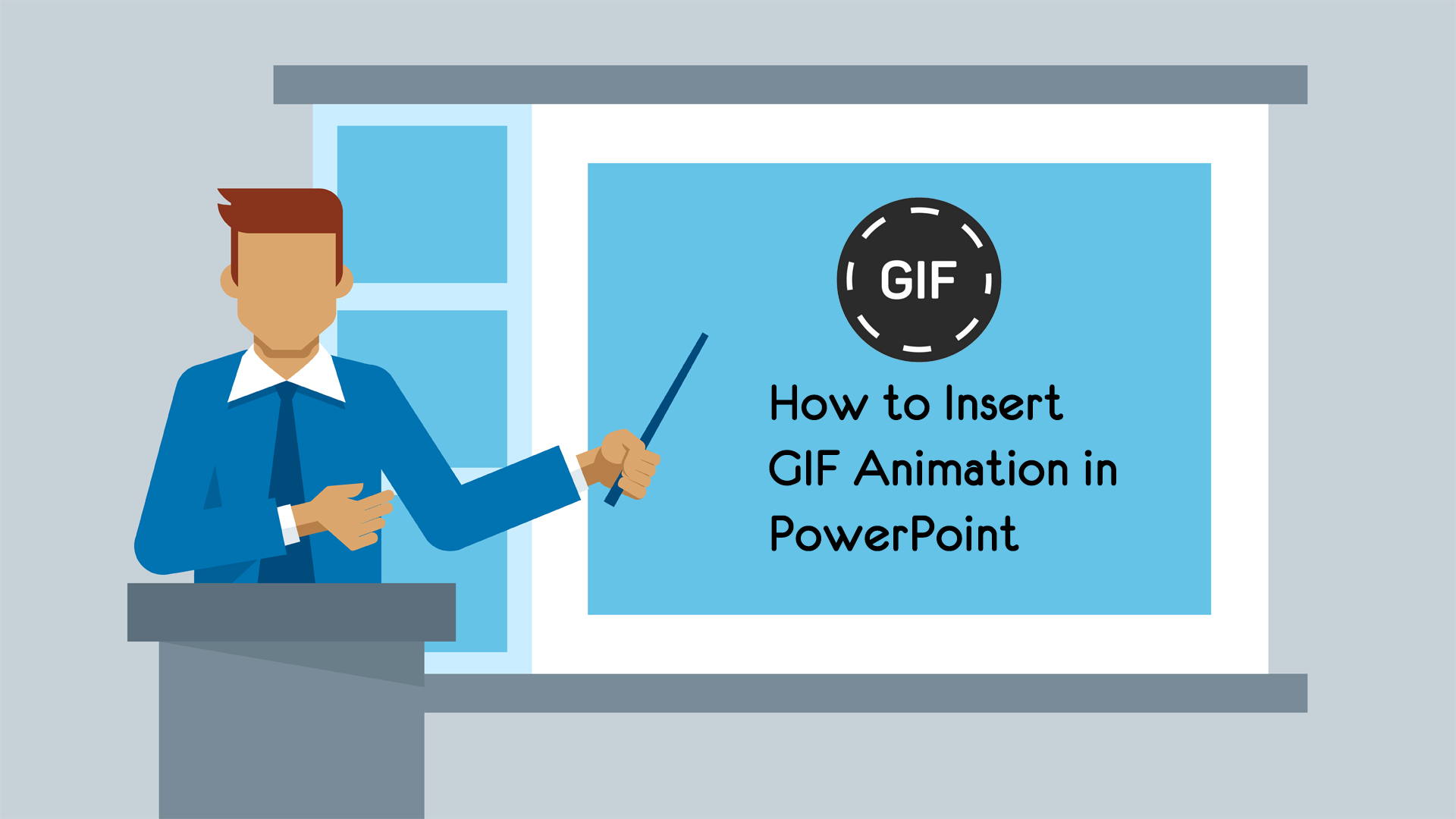 Como inserir um GIF animado no PowerPoint?