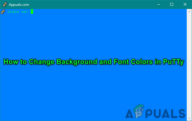 PuTTyのカスタマイズ：PuTTyの背景色とフォントの色を変更する
