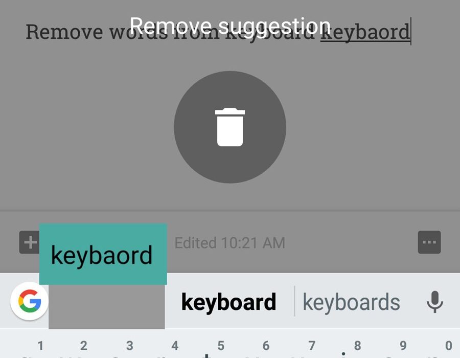 Como limpar palavras aprendidas do teclado no Android