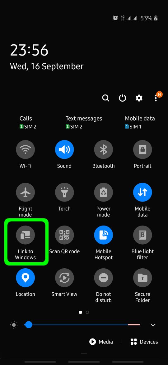 Seleccione Android como tipo de teléfono