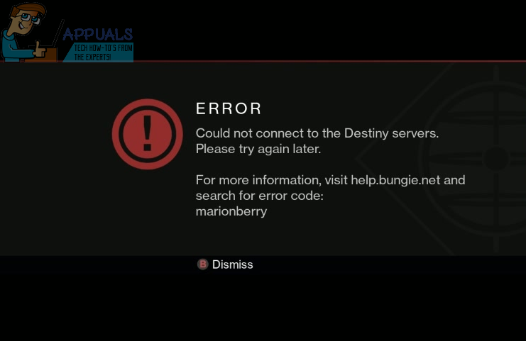 Fix: Destiny Error Code Marionberry