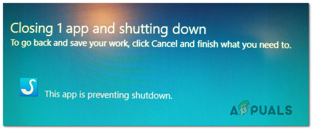 Ayusin: Ang App na Ito ay Pinipigilan ang Shutdown