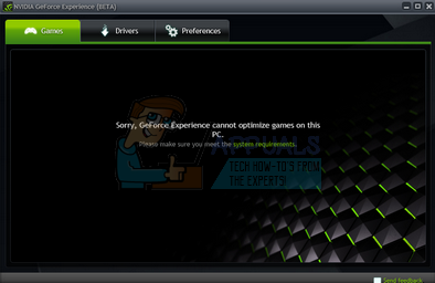 Oprava: GeForce Experience Game nie je možné optimalizovať