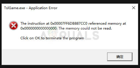 Correção: Erro de aplicativo TslGame.exe em PUBG