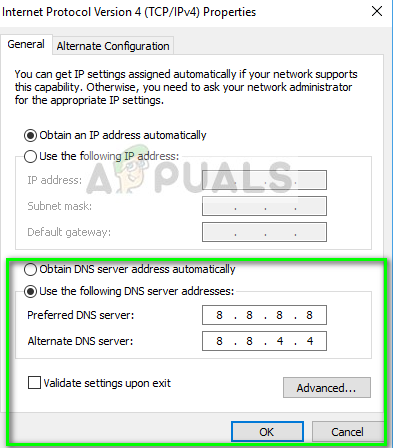 Ang pagbabago ng mga setting ng DNS
