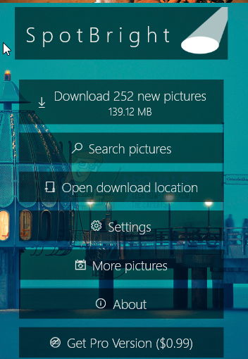 Ako sťahovať obrázky Windows 10 Spotlight