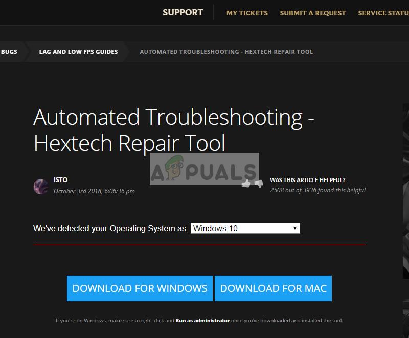 Hextech Repair Toolin virallinen verkkosivusto
