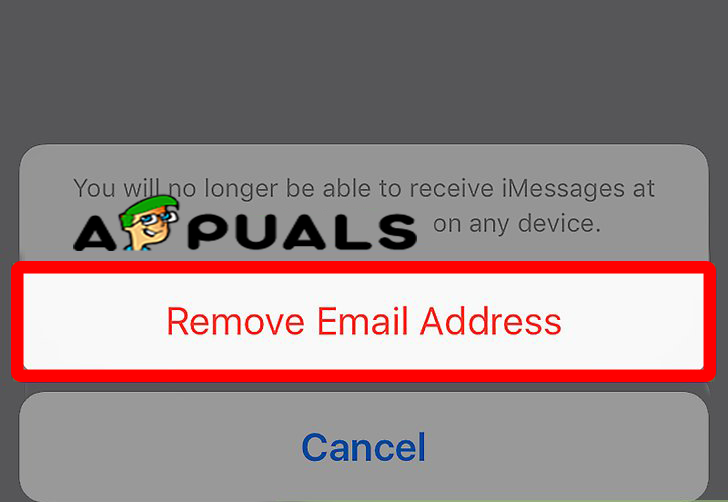 Odstranite e-poštni naslov