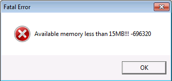 CORREÇÃO: Erro fatal “Memória disponível menor que 15 MB”