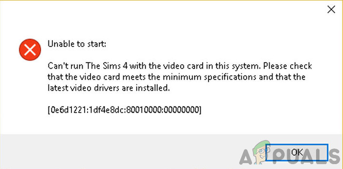 Como consertar o erro da placa de vídeo Sims 4?