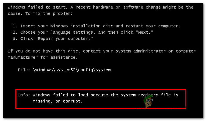 Как да поправите грешка при стартиране на „Файл на системния регистър липсва“ при Windows?