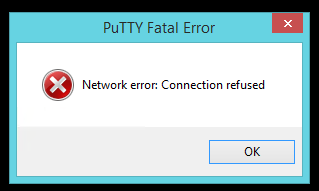 Como corrigir 'Erro de rede, conexão recusada' no PuTTY