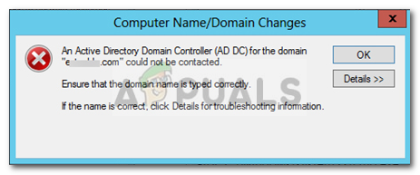 Поправка: Контролер на домейн на Active Directory за домейна не може да бъде свързан