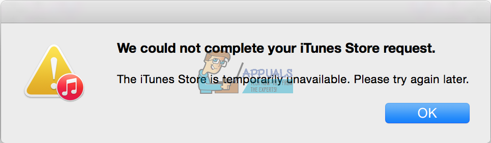 Fix: Vi kunne ikke fullføre forespørselen din om iTunes Store