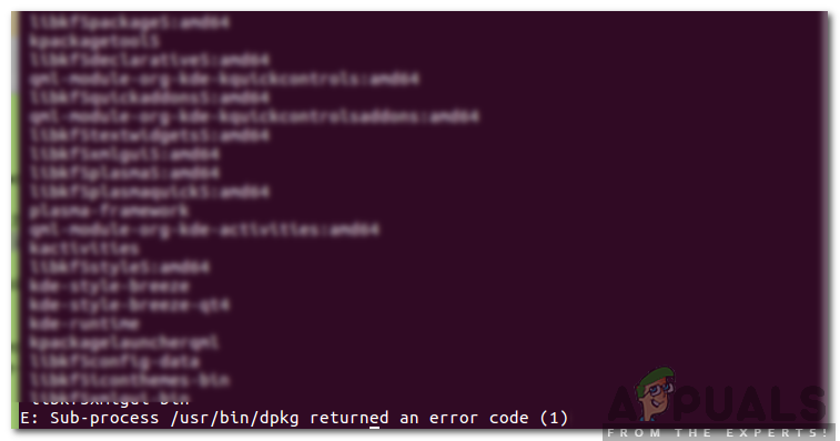 Ubuntu에서 Google Chrome을 제거하는 동안 '하위 프로세스 / usr / bin / dpkg에서 오류 코드 (1)를 반환 함'오류를 수정하는 방법은 무엇입니까?