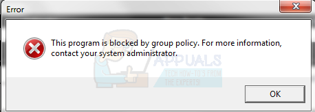Oprava: Tento program je blokovaný skupinovými politikami