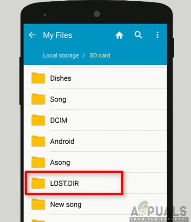 Android उपकरणों में LOST.DIR फ़ोल्डर क्या है?