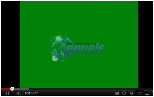 Oprava: Zelená obrazovka na YouTube