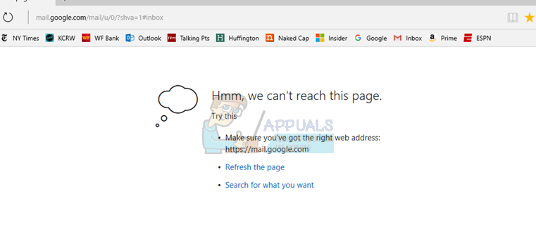 Fix: Google.com åbnes ikke på Edge