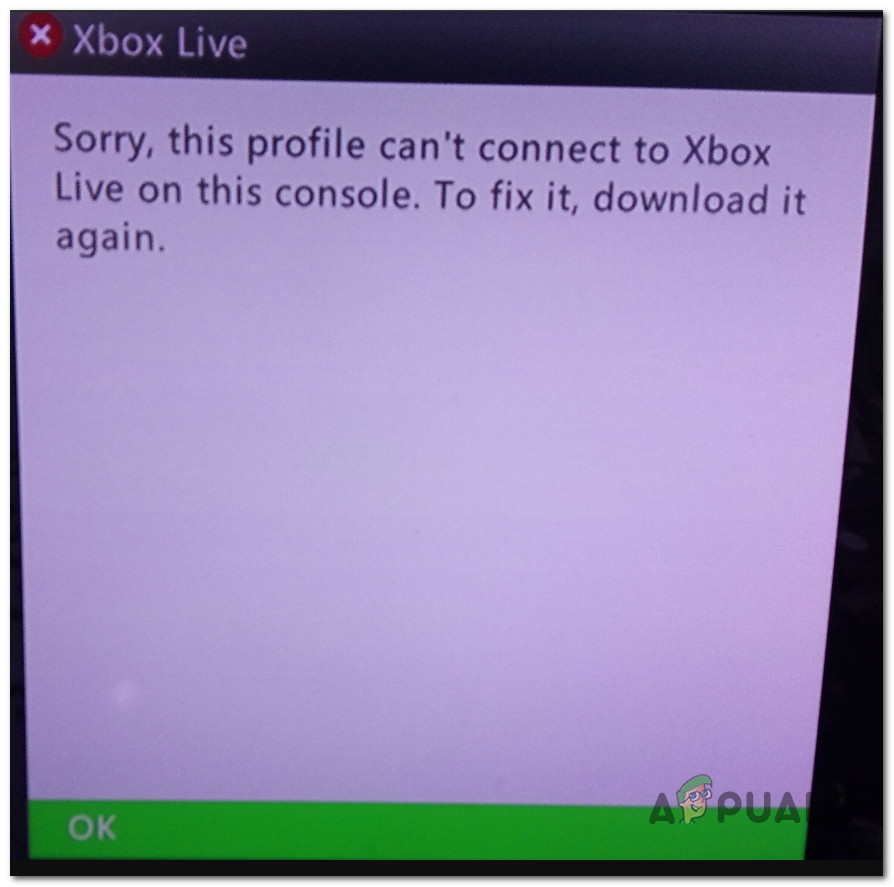 حل کرنے کا طریقہ ‘یہ پروفائل Xbox Live سے اس کنسول’ خرابی میں مربوط نہیں ہوسکتا ہے؟