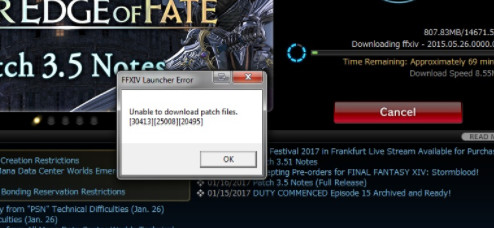 Correção: FFXIV 'incapaz de baixar arquivos de patch'
