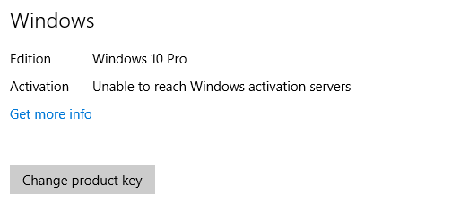 แก้ไข: ไม่สามารถเข้าถึงเซิร์ฟเวอร์การเปิดใช้งาน Windows Windows 10