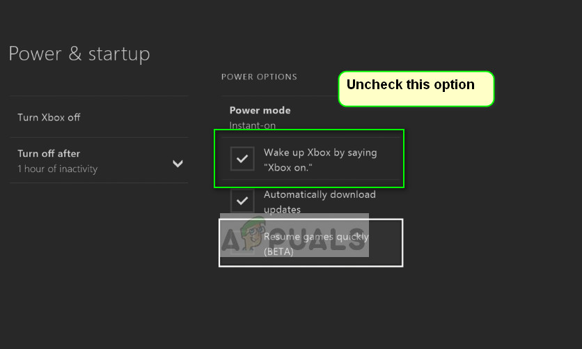 Ääniohjauksen poistaminen käytöstä - Xbox One