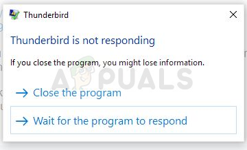 Parandus: Thunderbird ei reageeri Windowsis