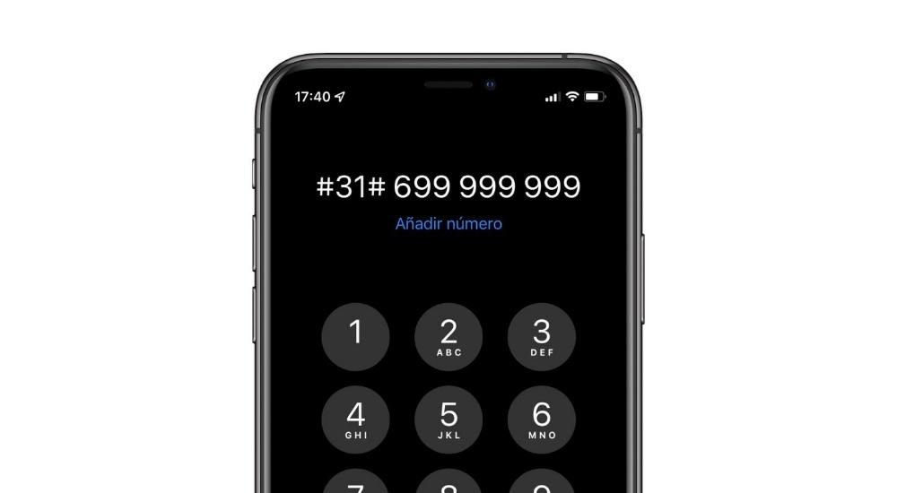 iphone skriveni broj