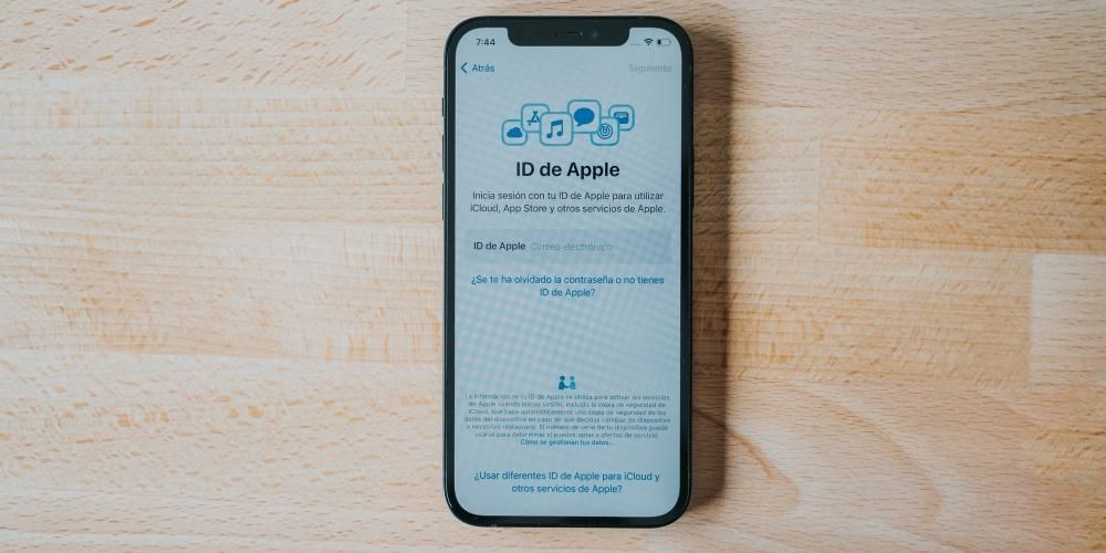 Apple ID nastavil iPhone