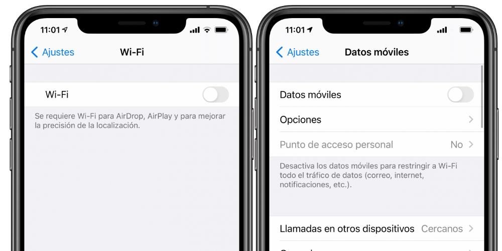 Dữ liệu di động Wi-Fi iPhone