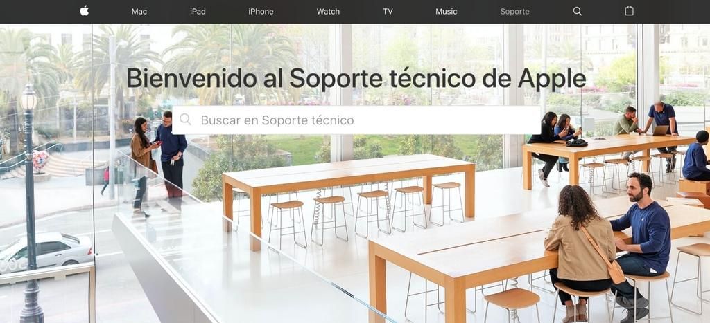 web-mjesto tehničke podrške za Apple