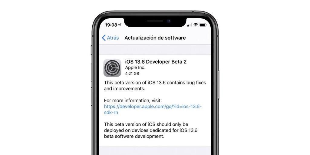 La beta 2 de iOS 13.6 ja està disponible per a baixar