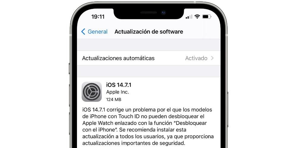 Apple llança iOS 14.7.1 corregint algunes errades de l'iPhone
