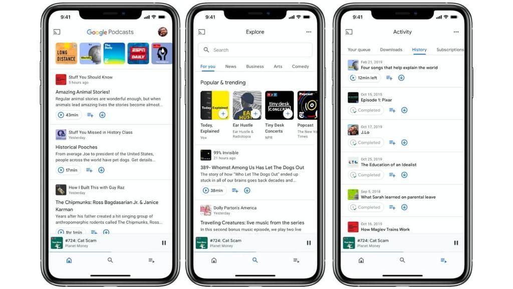 „Google Podcast“ programa patenka į „iPhone“ su naujienomis