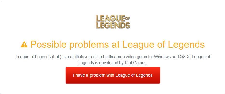 Cola clasificatoria de League of Legends deshabilitada y problema de inicio de sesión
