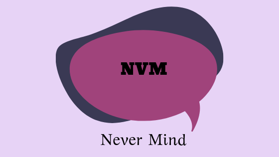 O que é NVM abreviado para?