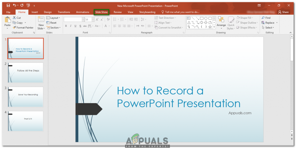 Kuinka tallentaa PowerPoint-esitys