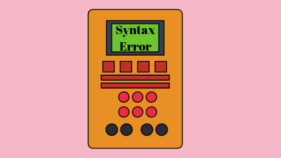 Vad är ett syntaxfel?