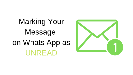 Como marcar uma mensagem no WhatsApp como não lida
