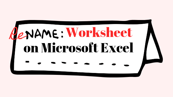 Excelファイル内のシートの名前を変更する方法