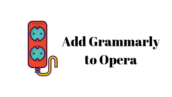 Cómo agregar gramaticalmente a Opera