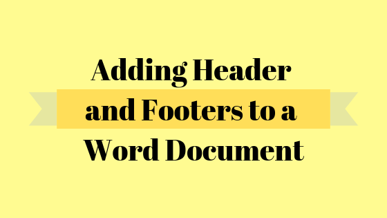 Cómo hacer un encabezado y pie de página diferente para la primera página de un documento de Word