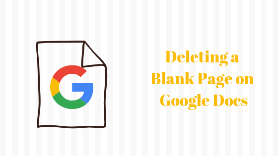 Cum să ștergeți o pagină goală pe Google Documents