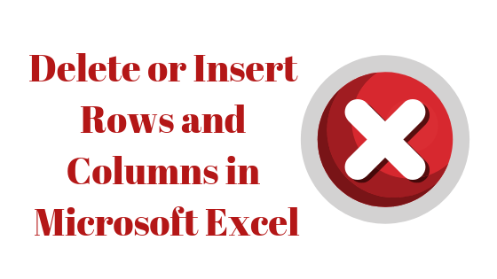 Jak vložit a odstranit celé řádky a sloupce v aplikaci Microsoft Excel