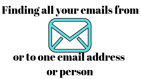 Så här hittar du alla e-postmeddelanden från eller till en viss adress i Gmail